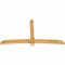 Ekena Millwork Bellingham Rough Sawn Timber Gable Bracket, Western Red Cedar, 108"W x 58"H x 4"D x 6"F, 13/12 Pitch GBW108X58X0406BEL00RWR - alternate 3